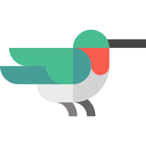 colibrí Basic Straight Flat icono