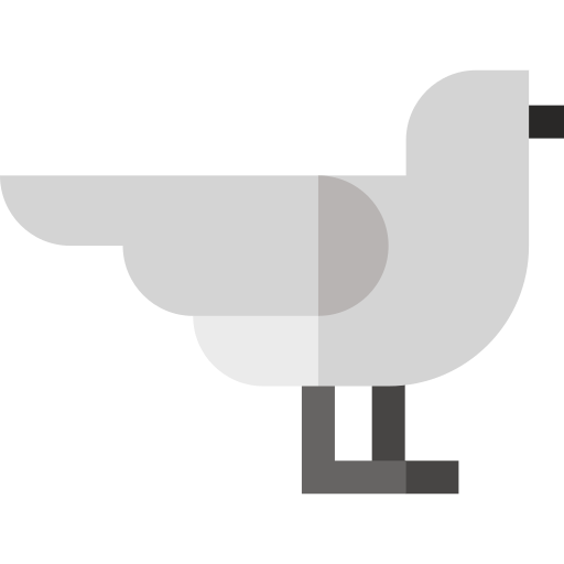 sneeuwstormvogel Basic Straight Flat icoon