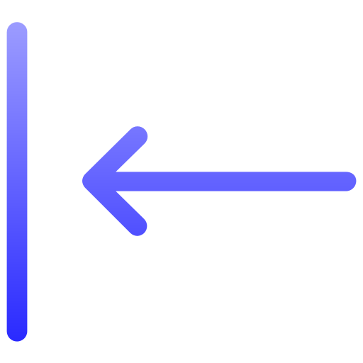 strzałka w lewo Generic gradient outline ikona