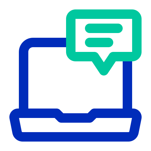 chat en línea Generic color outline icono