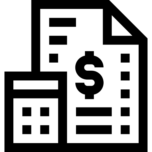 Accounting Basic Straight Lineal icon