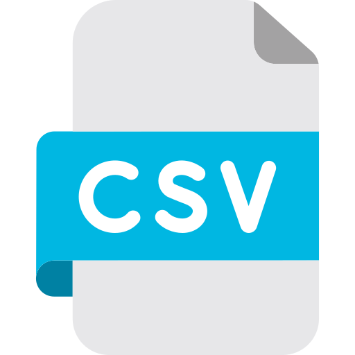 Csv Generic color fill icon