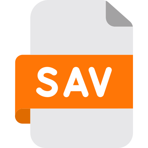 sav 파일 Generic color fill icon