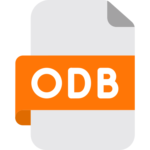 Odb file Generic color fill icon