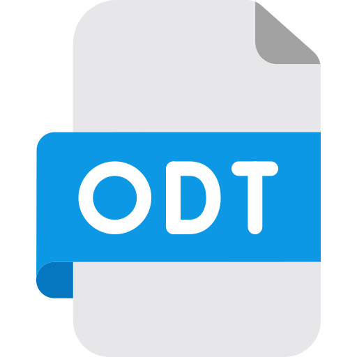 odt 파일 Generic color fill icon