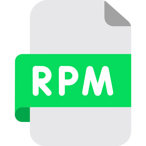 rpm-bestand Generic color fill icoon