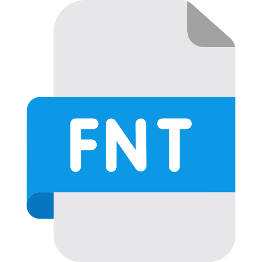 fnt 파일 Generic color fill icon