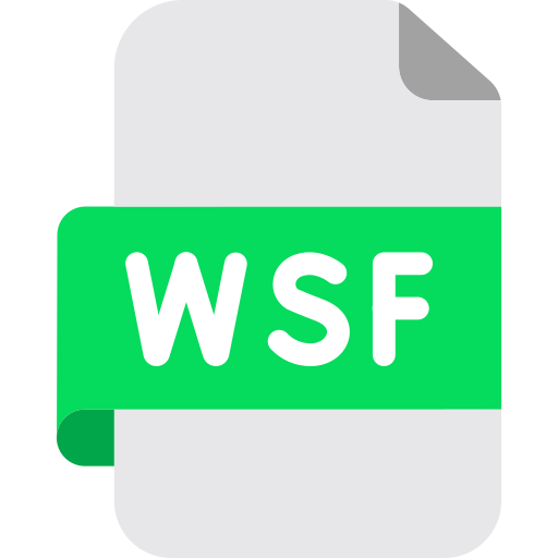 wsf-datei Generic color fill icon