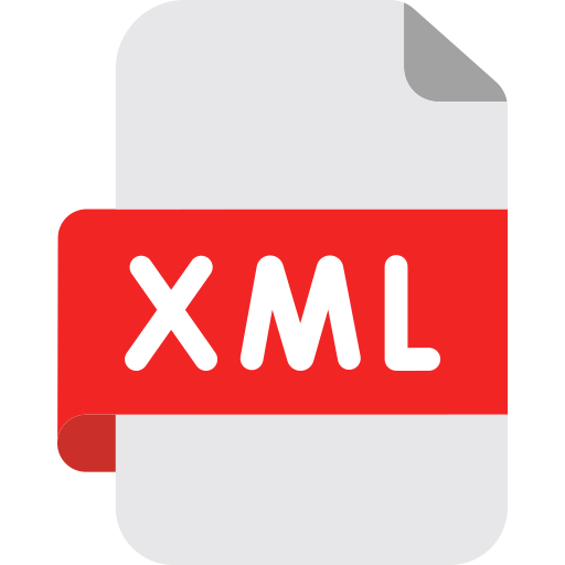 archivo xml Generic color fill icono