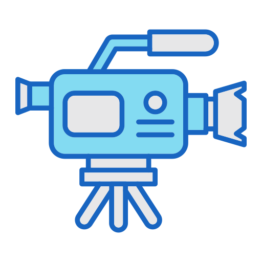 비디오 카메라 Generic color lineal-color icon