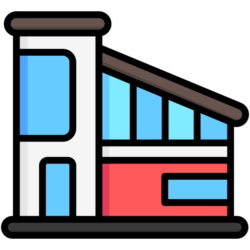 casa moderna Generic color lineal-color Ícone