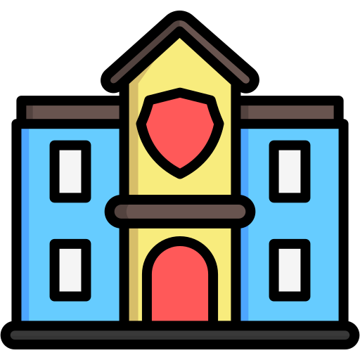 estación de policía Generic color lineal-color icono