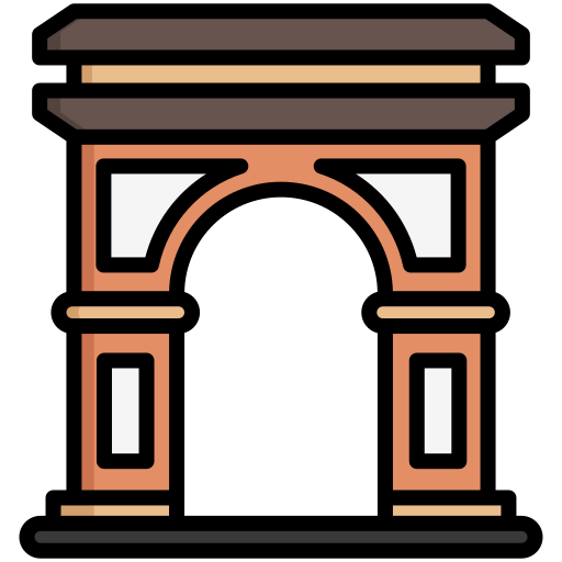 Триумфальная арка Generic color lineal-color иконка
