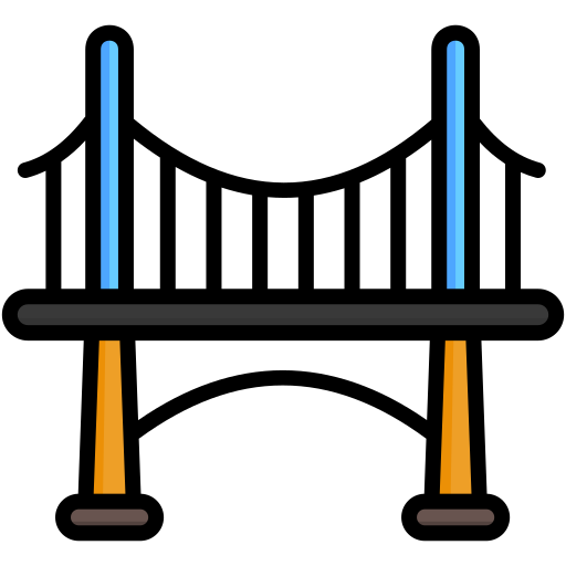 다리 Generic color lineal-color icon