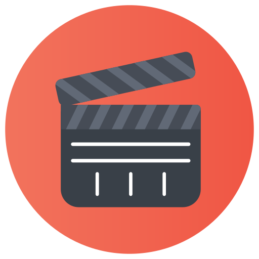 clapperboard Generic gradient fill icon
