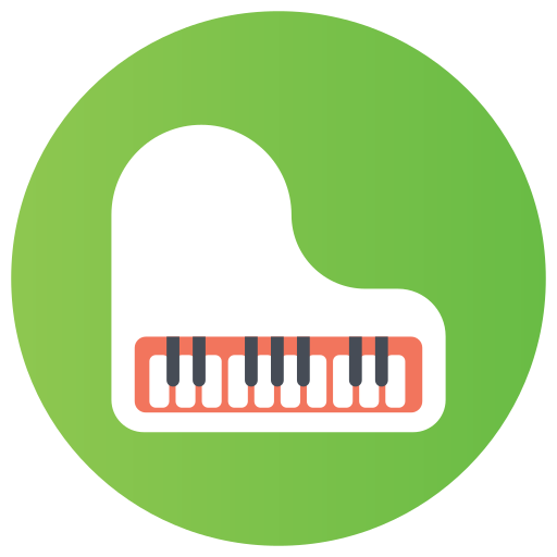 피아노 Generic gradient fill icon