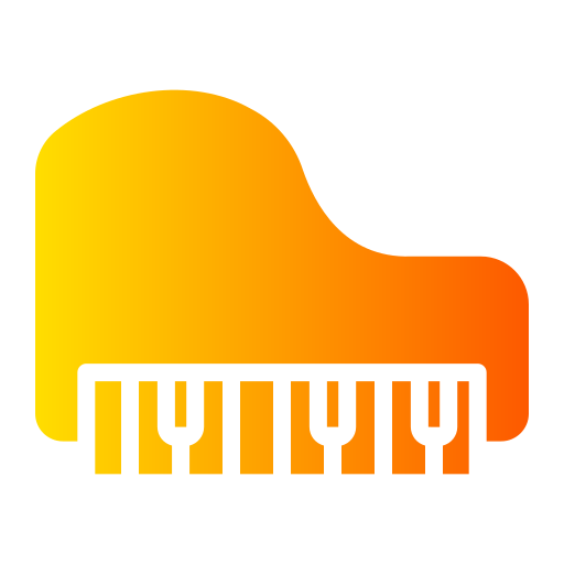 ピアノ Generic gradient fill icon