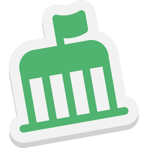 Courthouse Generic color fill icon