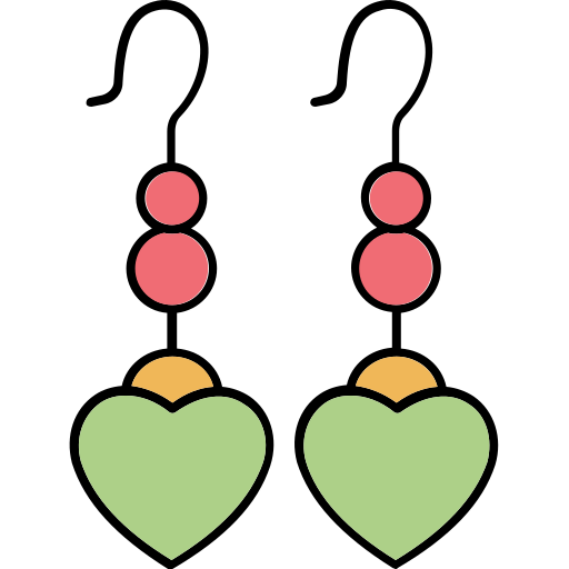 kolczyki Generic color lineal-color ikona