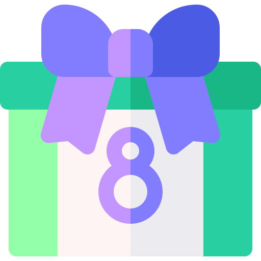 geschenkbox Basic Rounded Flat icon