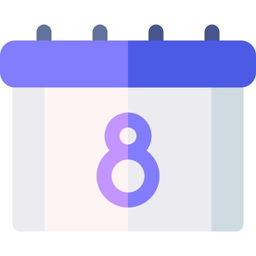 8. märz Basic Rounded Flat icon