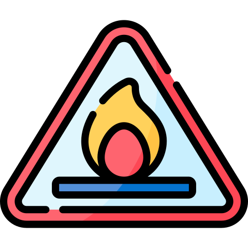 signo de fuego Special Lineal color icono