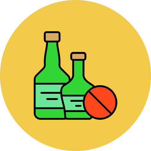 kein alkohol Generic color lineal-color icon