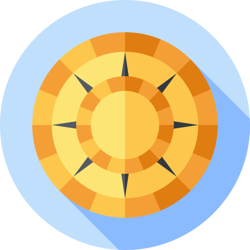 kalendarz majów Flat Circular Flat ikona