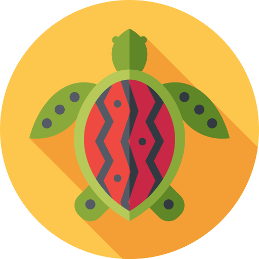 Turtle Flat Circular Flat icon