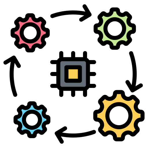 onderling verbonden Generic color lineal-color icoon