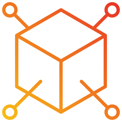 blockchain Generic gradient outline icon