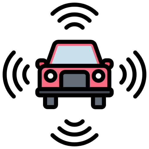 autonomiczny samochód Generic color lineal-color ikona