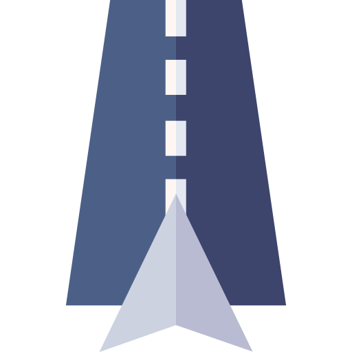 navigation Basic Straight Flat icon