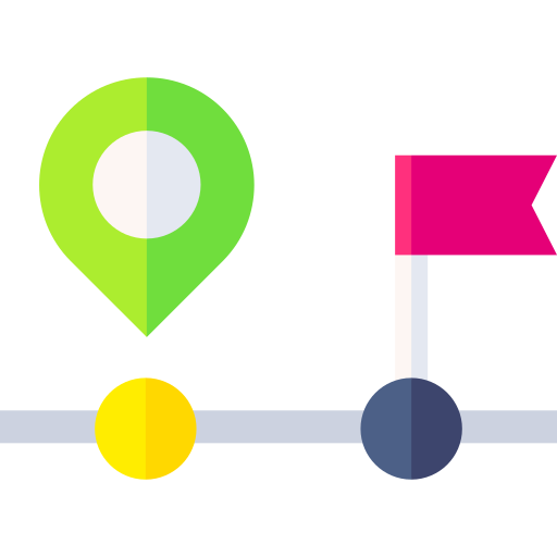 Distance Basic Straight Flat icon