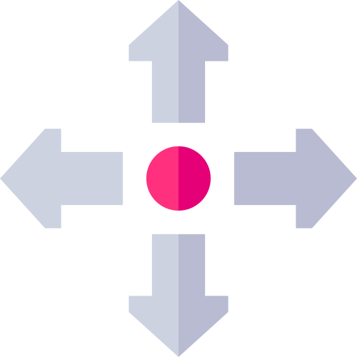 方向 Basic Straight Flat icon