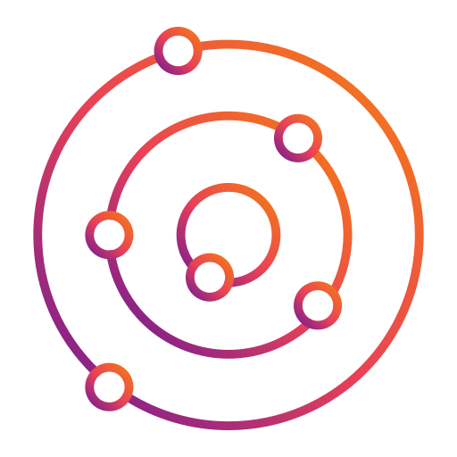 sistema solar Generic gradient outline icono