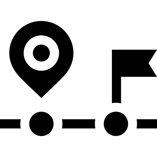 distance Basic Straight Filled Icône