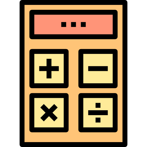 rekenmachine itim2101 Lineal Color icoon