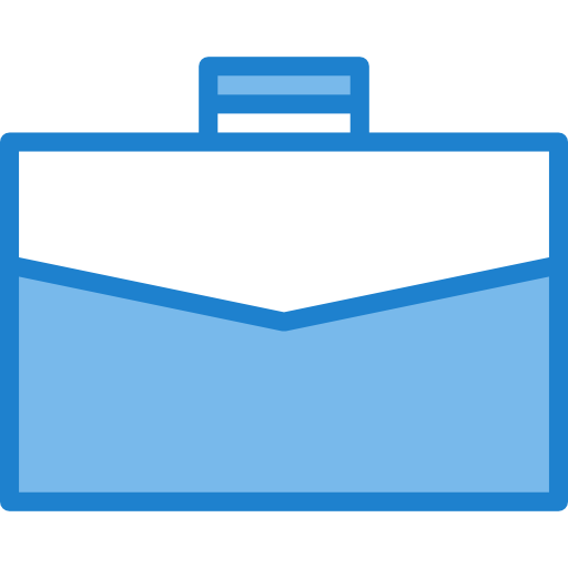 Briefcase itim2101 Blue icon