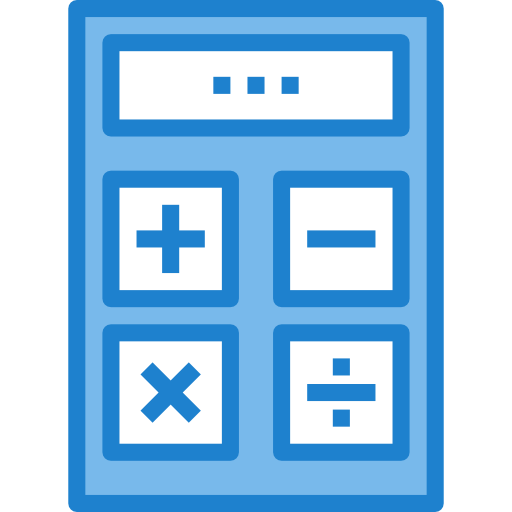 Calculator itim2101 Blue icon