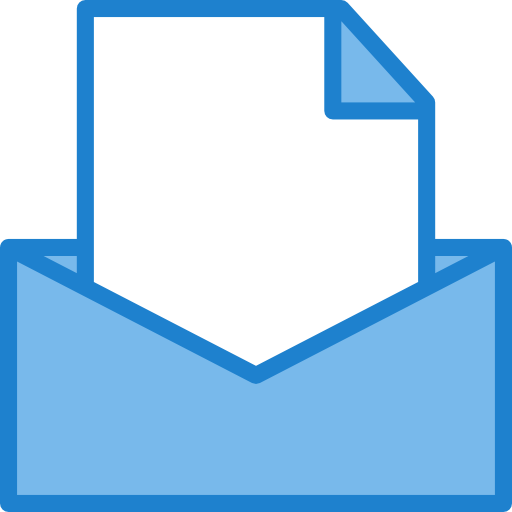 手紙 itim2101 Blue icon