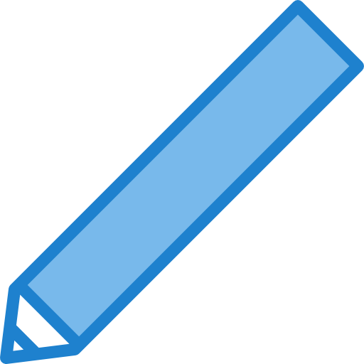 연필 itim2101 Blue icon