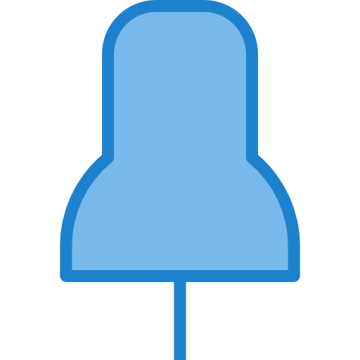 푸시 핀 itim2101 Blue icon
