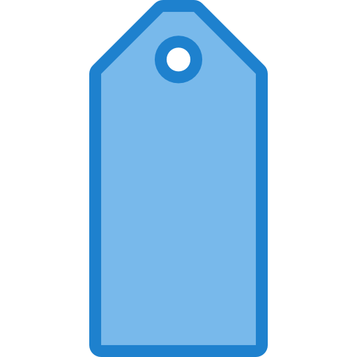 cartellino del prezzo itim2101 Blue icona