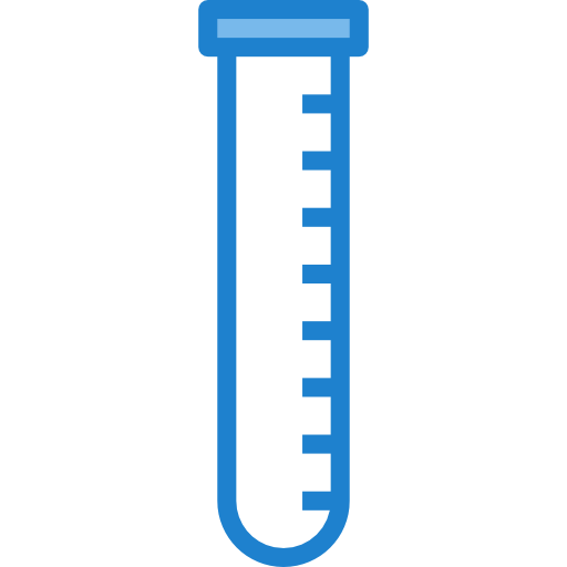 Test tube itim2101 Blue icon