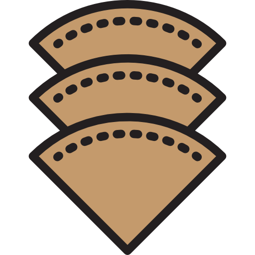 kaffeefilter srip Lineal Color icon