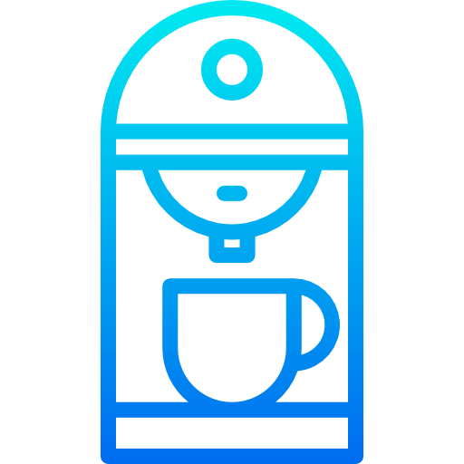 커피 머신 srip Gradient icon