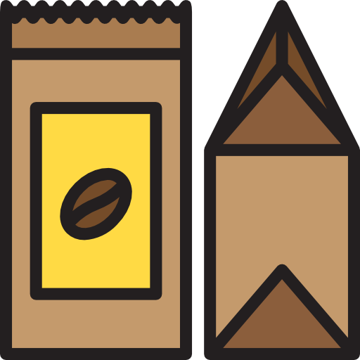 커피 srip Lineal Color icon