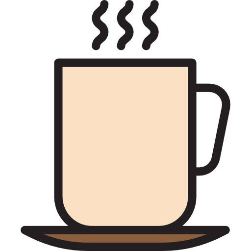 Кофе srip Lineal Color иконка