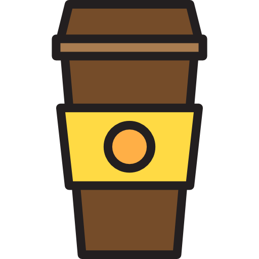 caffè srip Lineal Color icona